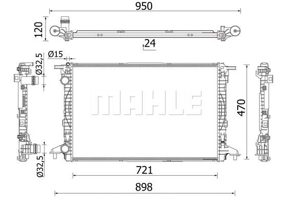 CR2179000S MAHLE Радиатор, охлаждение двигателя