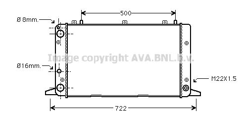 AIA2047 AVA QUALITY COOLING Радиатор, охлаждение двигателя