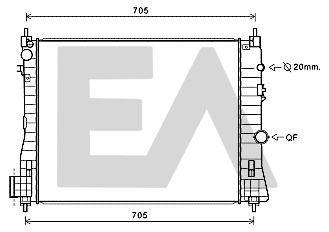 31R54139 EACLIMA Радиатор, охлаждение двигателя