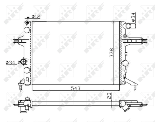 WG1722465 WILMINK GROUP Радиатор, охлаждение двигателя