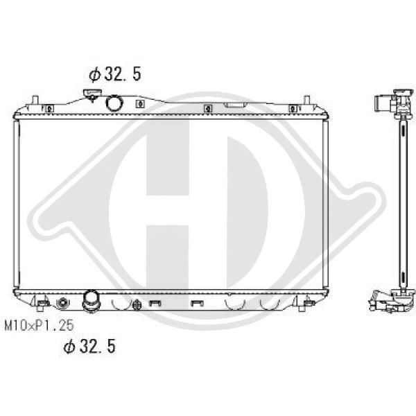 DCM2202 DIEDERICHS Радиатор, охлаждение двигателя
