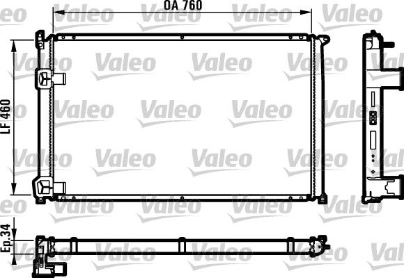 732063 VALEO Радиатор, охлаждение двигателя