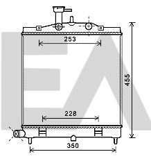 31R36050 EACLIMA Радиатор, охлаждение двигателя