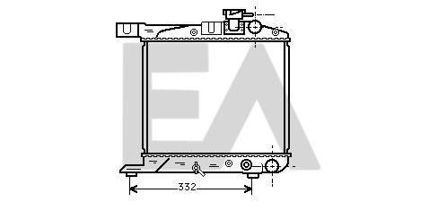 31R26007 EACLIMA Радиатор, охлаждение двигателя