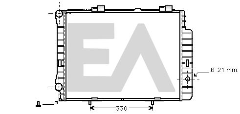 31R50134 EACLIMA Радиатор, охлаждение двигателя