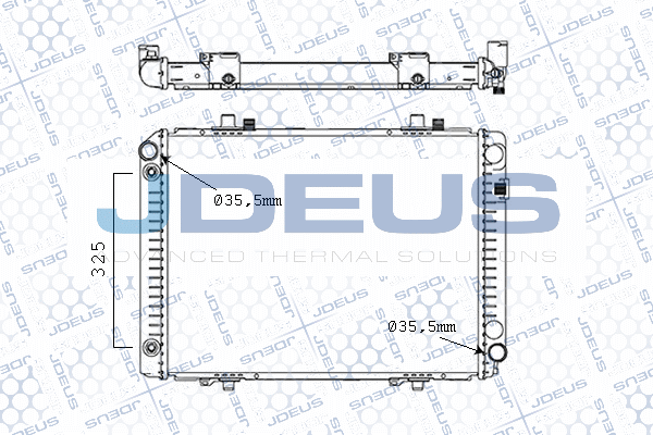 M017000A JDEUS Радиатор, охлаждение двигателя