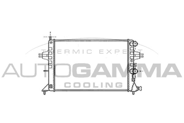 101338 AUTOGAMMA Радиатор, охлаждение двигателя