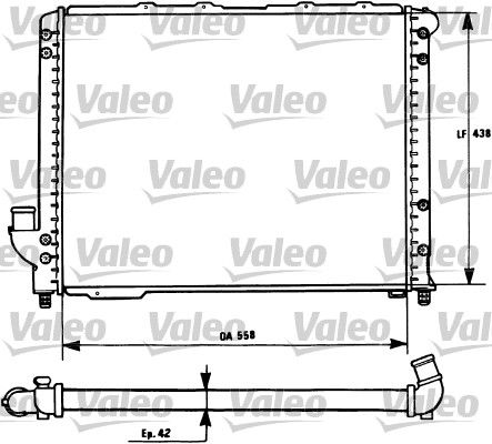 731278 VALEO Радиатор, охлаждение двигателя