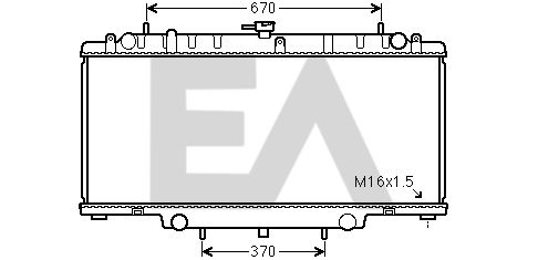 31R18189 EACLIMA Радиатор, охлаждение двигателя