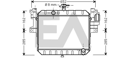 31R19026 EACLIMA Радиатор, охлаждение двигателя