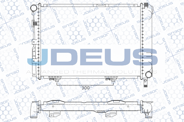 M0170080 JDEUS Радиатор, охлаждение двигателя