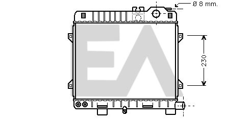 31R07029 EACLIMA Радиатор, охлаждение двигателя