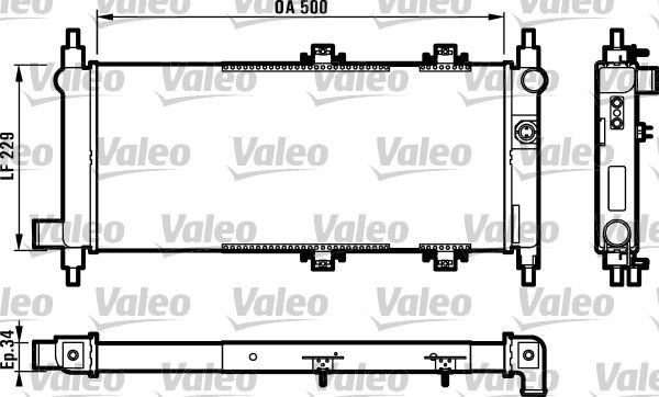 730119 VALEO Радиатор, охлаждение двигателя