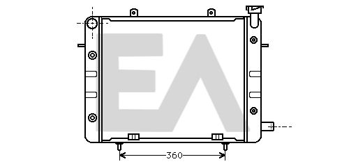 31R54035 EACLIMA Радиатор, охлаждение двигателя