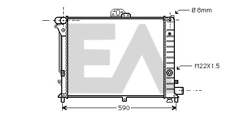 31R62004 EACLIMA Радиатор, охлаждение двигателя