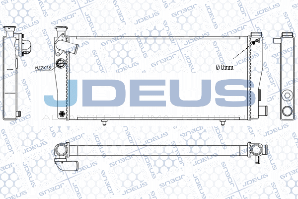 M0210211 JDEUS Радиатор, охлаждение двигателя