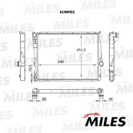 ACRM102 MILES Радиатор, охлаждение двигателя