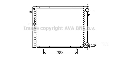 RT2125 AVA QUALITY COOLING Радиатор, охлаждение двигателя