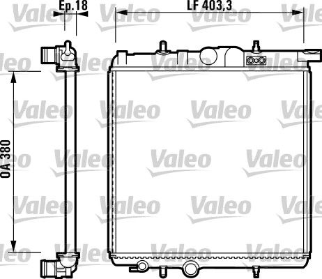 732885 VALEO Радиатор, охлаждение двигателя