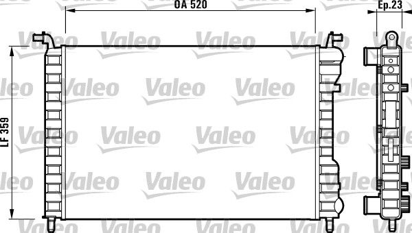 732812 VALEO Радиатор, охлаждение двигателя