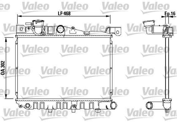 730433 VALEO Радиатор, охлаждение двигателя