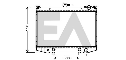 31R18028 EACLIMA Радиатор, охлаждение двигателя