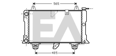 31R10003 EACLIMA Радиатор, охлаждение двигателя