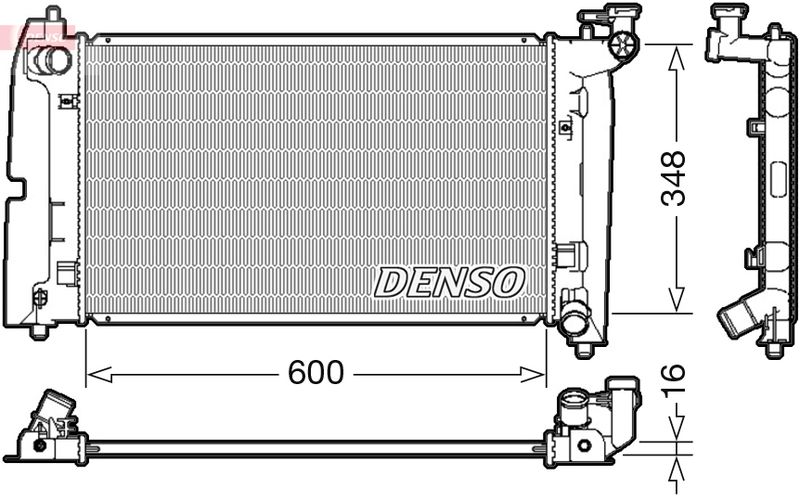 DRM50085 DENSO Радиатор, охлаждение двигателя