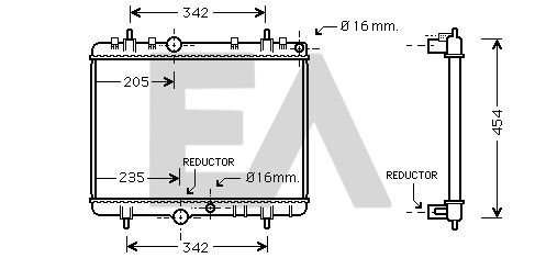 31R55116 EACLIMA Радиатор, охлаждение двигателя