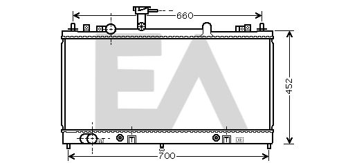 31R52066 EACLIMA Радиатор, охлаждение двигателя