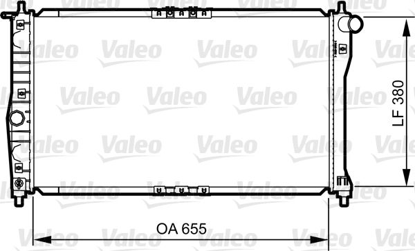 734252 VALEO Радиатор, охлаждение двигателя