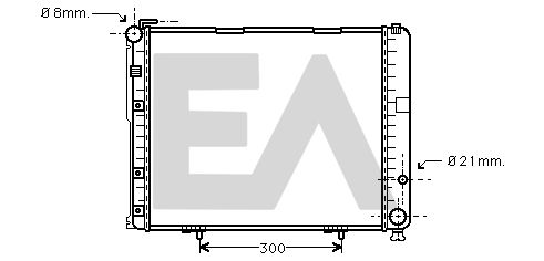 31R50074 EACLIMA Радиатор, охлаждение двигателя