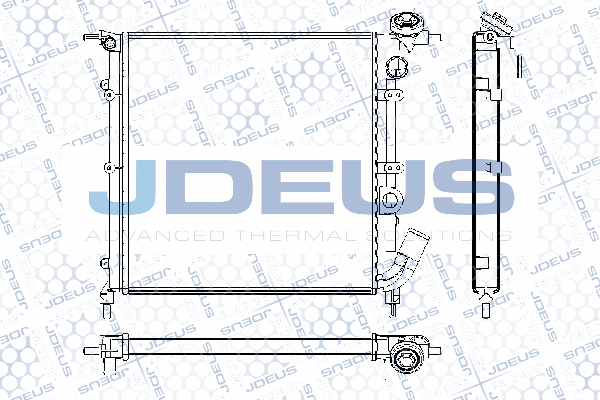 RA0230271 JDEUS Радиатор, охлаждение двигателя