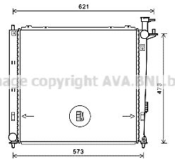 KAA2272 AVA QUALITY COOLING Радиатор, охлаждение двигателя