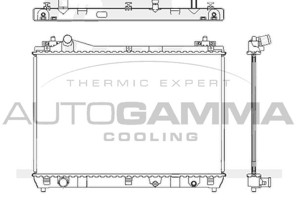 105103 AUTOGAMMA Радиатор, охлаждение двигателя
