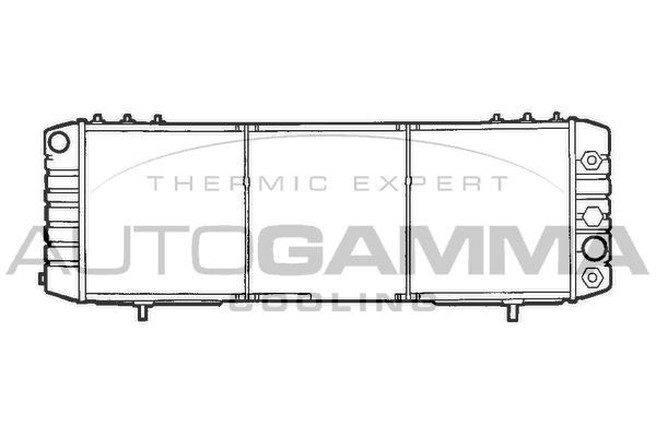 101210 AUTOGAMMA Радиатор, охлаждение двигателя