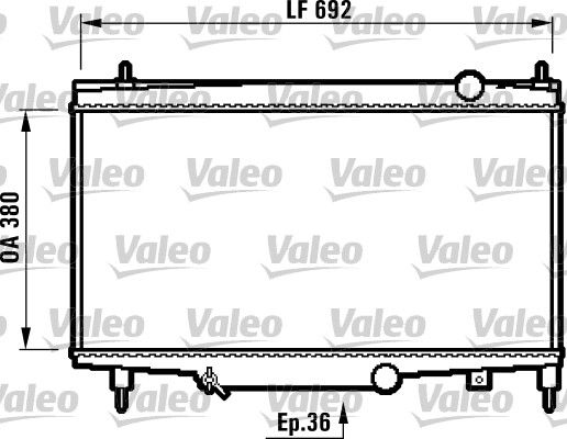 732492 VALEO Радиатор, охлаждение двигателя