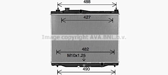 HD2321 AVA QUALITY COOLING Радиатор, охлаждение двигателя