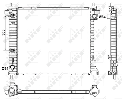 WG1721989 WILMINK GROUP Радиатор, охлаждение двигателя