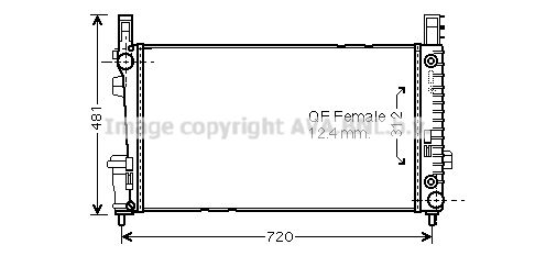 MSA2365 AVA QUALITY COOLING Радиатор, охлаждение двигателя