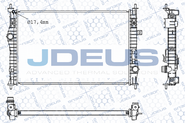 M0210610 JDEUS Радиатор, охлаждение двигателя