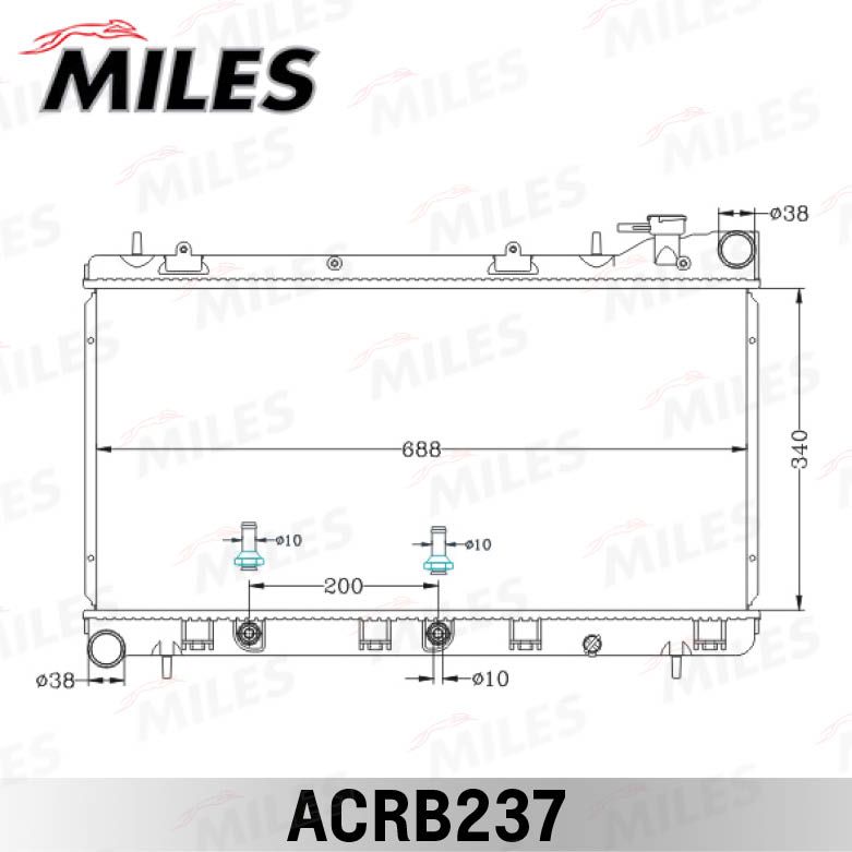 ACRB237 MILES Радиатор, охлаждение двигателя