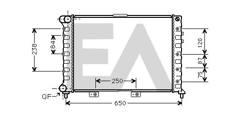 31R03007 EACLIMA Радиатор, охлаждение двигателя