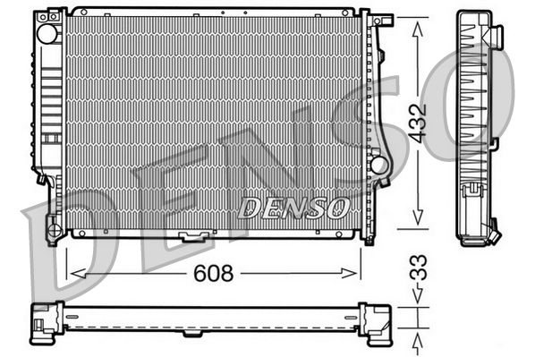 DRM05052 DENSO Радиатор, охлаждение двигателя