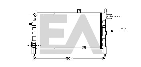 31R54150 EACLIMA Радиатор, охлаждение двигателя