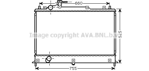 MZ2255 PRASCO Радиатор, охлаждение двигателя