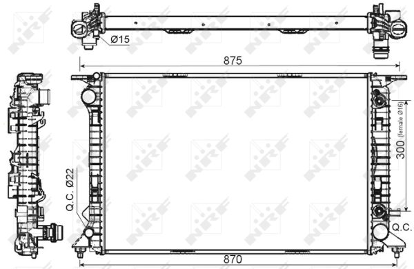 WG1722052 WILMINK GROUP Радиатор, охлаждение двигателя