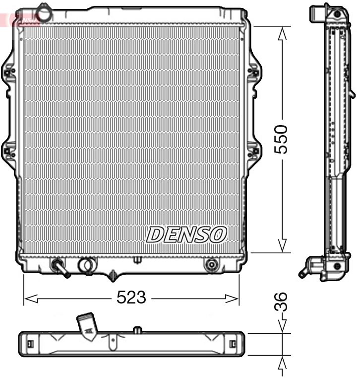 DRM50084 DENSO Радиатор, охлаждение двигателя