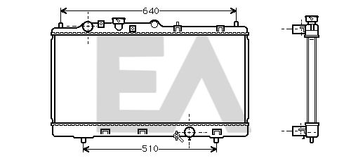 31R52059 EACLIMA Радиатор, охлаждение двигателя