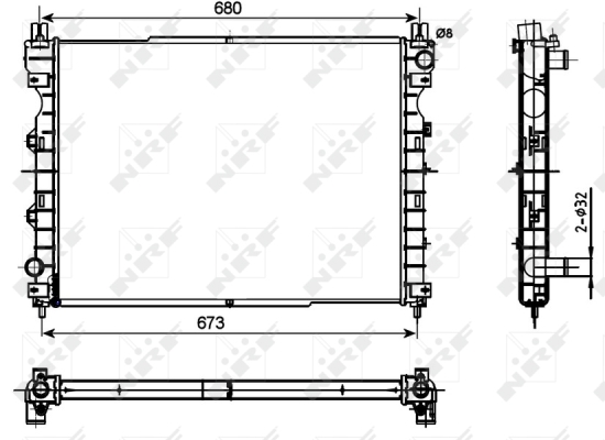 WG1722033 WILMINK GROUP Радиатор, охлаждение двигателя